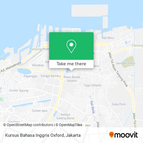 Kursus Bahasa Inggris Oxford map