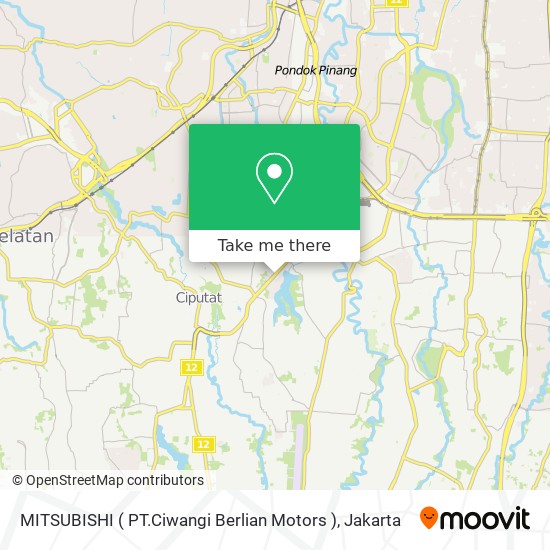 MITSUBISHI ( PT.Ciwangi Berlian Motors ) map