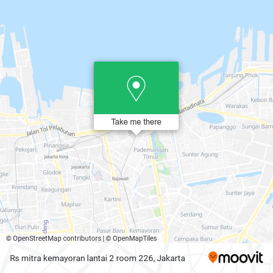 Rs mitra kemayoran lantai 2 room 226 map