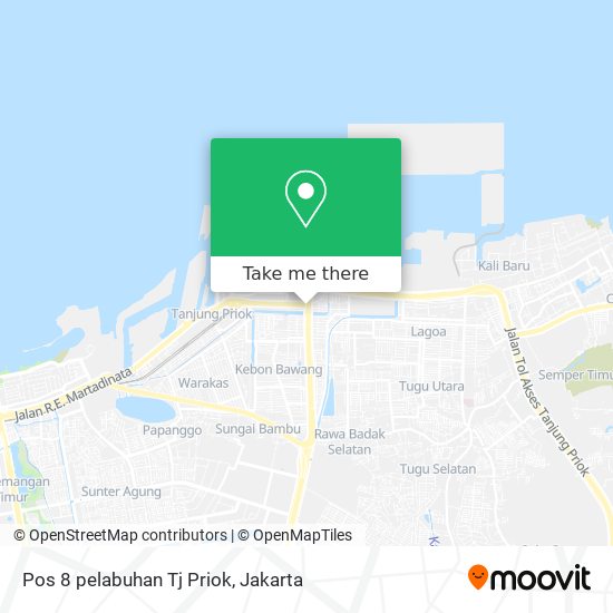 Pos 8 pelabuhan Tj Priok map