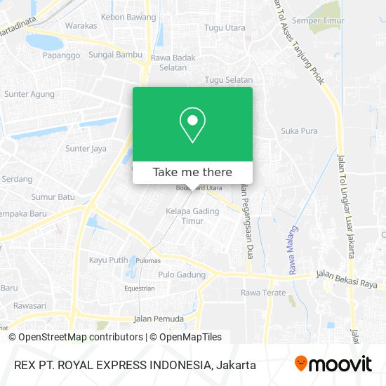 REX PT. ROYAL EXPRESS INDONESIA map