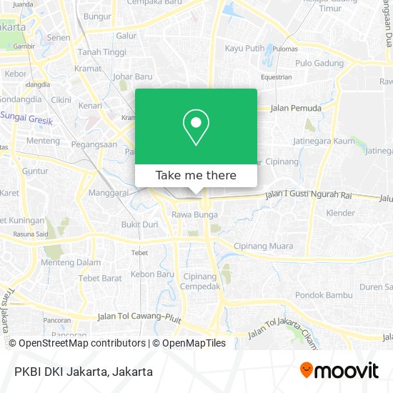 PKBI DKI Jakarta map
