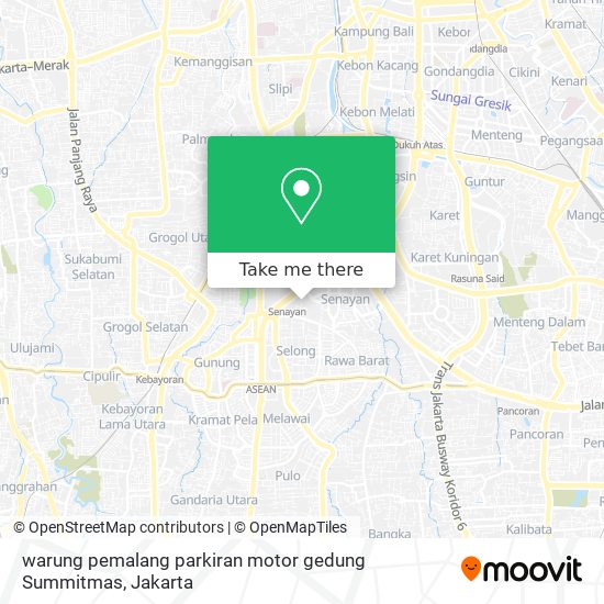 warung pemalang parkiran motor gedung Summitmas map