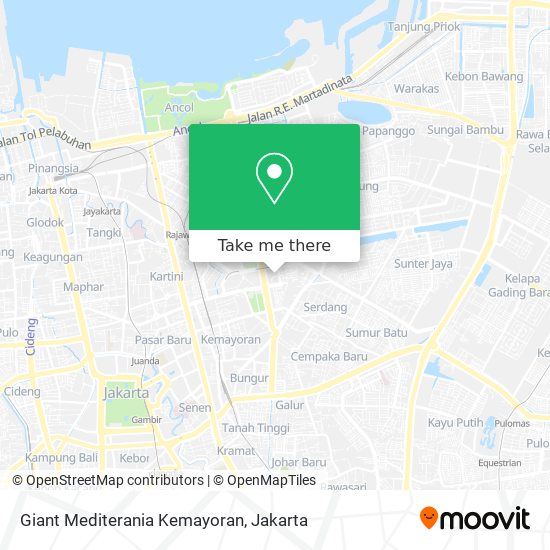 Giant Mediterania Kemayoran map