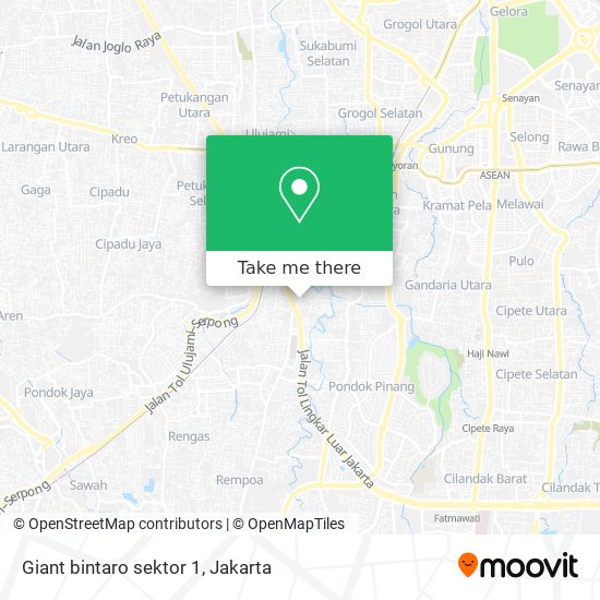 Giant bintaro sektor 1 map