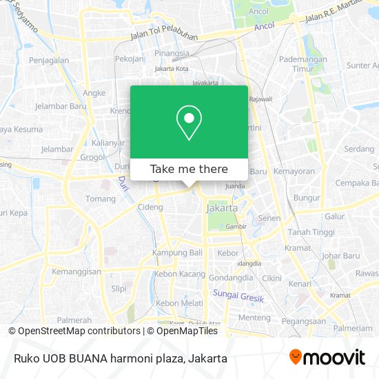 Ruko UOB BUANA harmoni plaza map