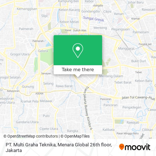 PT. Multi Graha Teknika, Menara Global 26th floor map