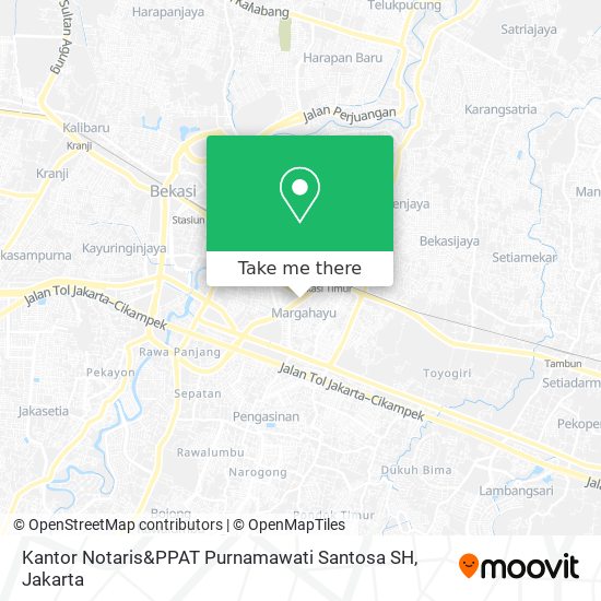 Kantor Notaris&PPAT Purnamawati Santosa SH map