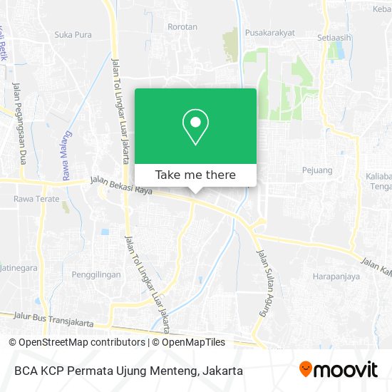 BCA KCP Permata Ujung Menteng map