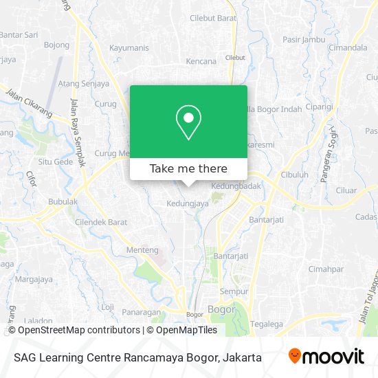 SAG Learning Centre Rancamaya Bogor map