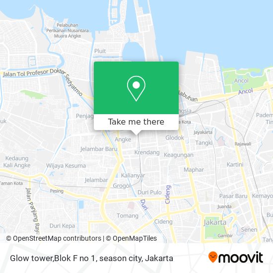 Glow tower,Blok F no 1, season city map
