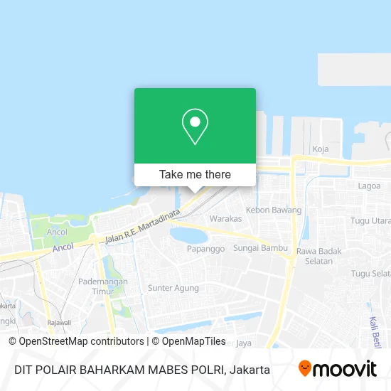 DIT POLAIR BAHARKAM MABES POLRI map