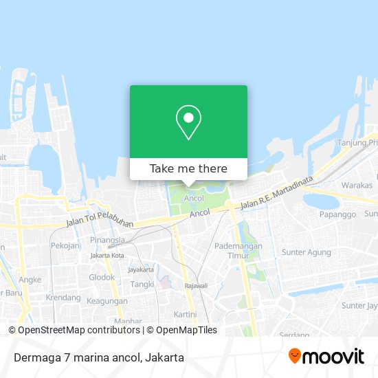 Dermaga 7 marina ancol map