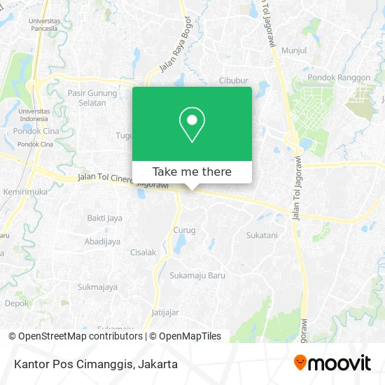 Kantor Pos Cimanggis map