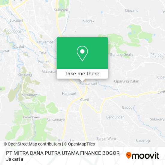 PT MITRA DANA PUTRA UTAMA FINANCE BOGOR map