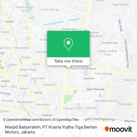 Masjid Baiturrahim, PT Krama Yudha Tiga Berlian Motors map