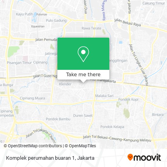 Komplek perumahan buaran 1 map