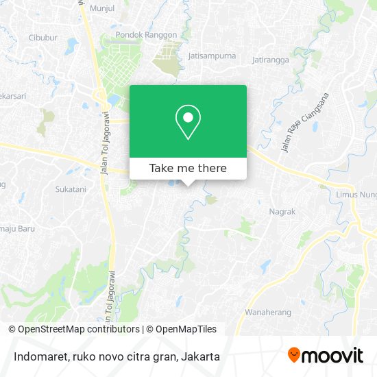 Indomaret, ruko novo citra gran map