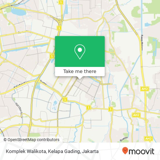 Komplek Walikota, Kelapa Gading map