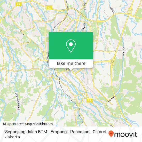 Sepanjang Jalan BTM - Empang - Pancasan - Cikaret map