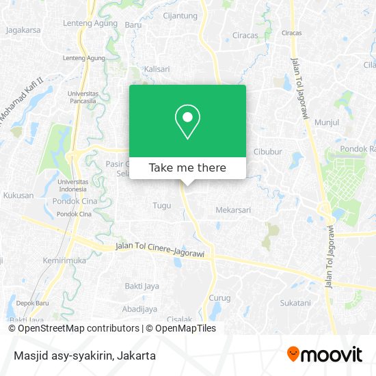 Masjid asy-syakirin map