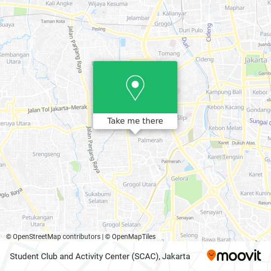 Student Club and Activity Center (SCAC) map