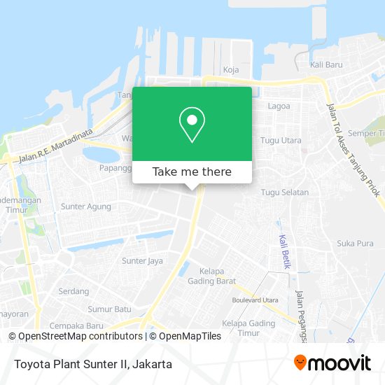 Toyota Plant Sunter II map