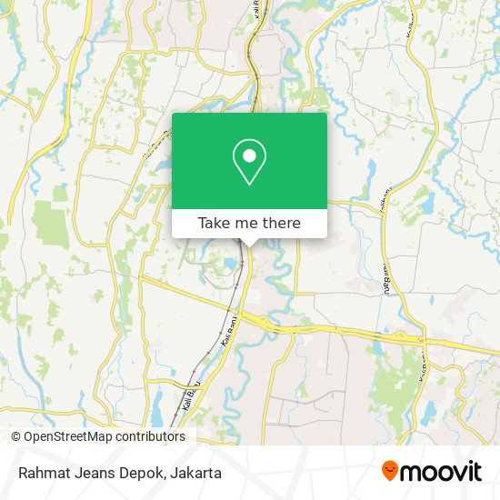 Rahmat Jeans Depok map