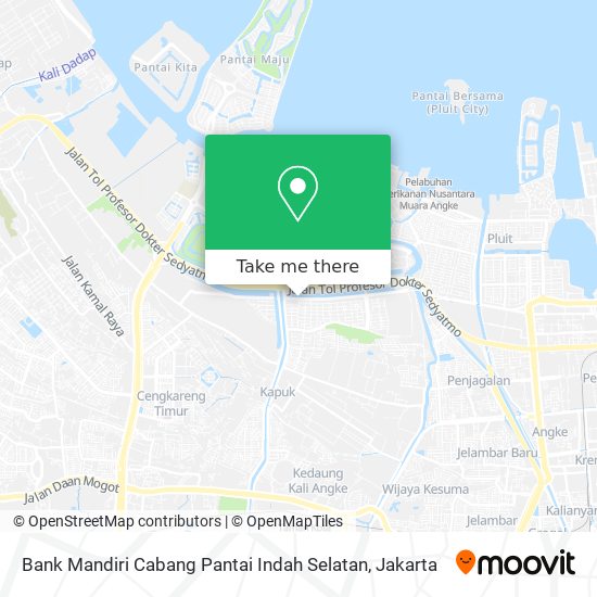 Bank Mandiri Cabang Pantai Indah Selatan map