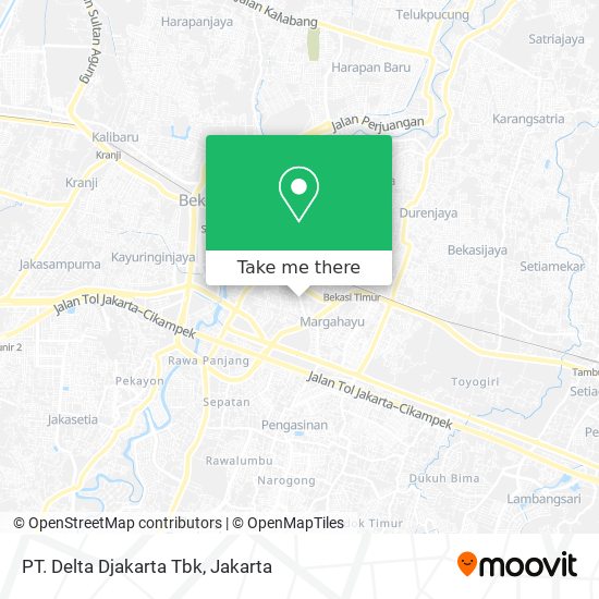 PT. Delta Djakarta Tbk map