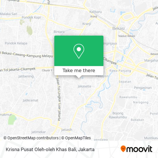 Krisna Pusat Oleh-oleh Khas Bali map