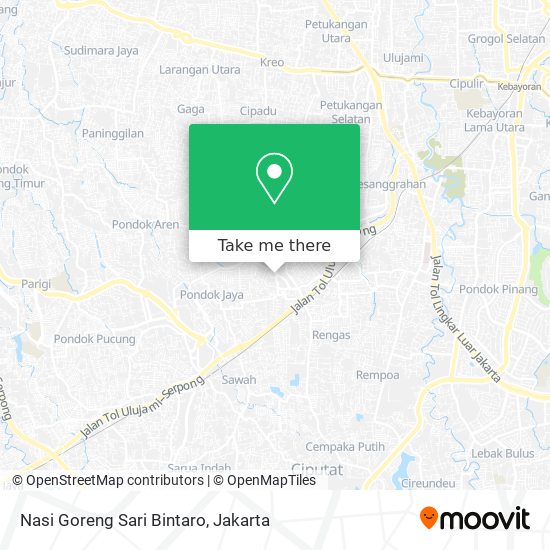 Nasi Goreng Sari Bintaro map