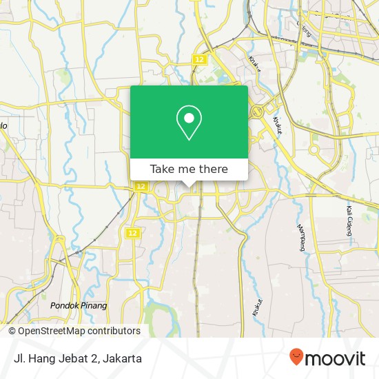 Jl. Hang Jebat 2 map