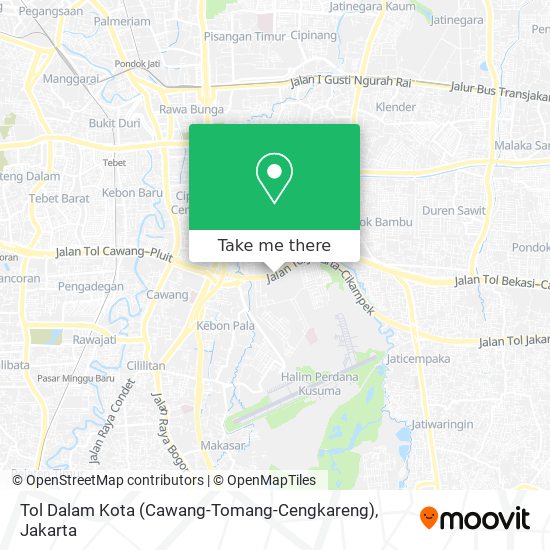 Tol Dalam Kota (Cawang-Tomang-Cengkareng) map