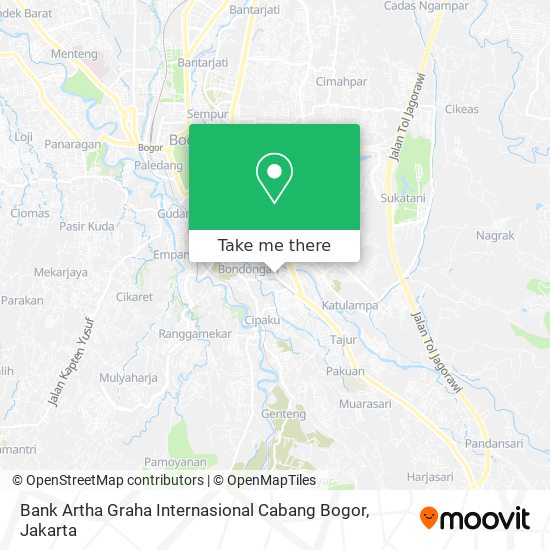 Bank Artha Graha Internasional Cabang Bogor map