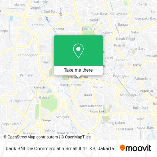 bank BNI Div.Commercial n Small lt.11 KB map