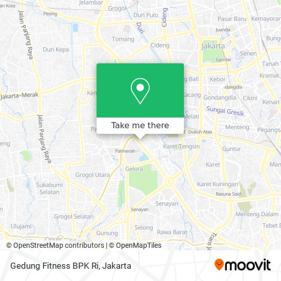 Gedung Fitness BPK Ri map