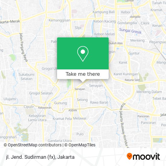 jl. Jend. Sudirman (fx) map