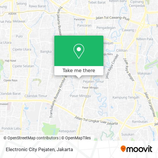 Electronic City Pejaten map