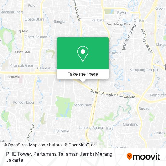 PHE Tower, Pertamina Talisman Jambi Merang map