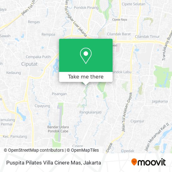 Puspita Pilates Villa Cinere Mas map