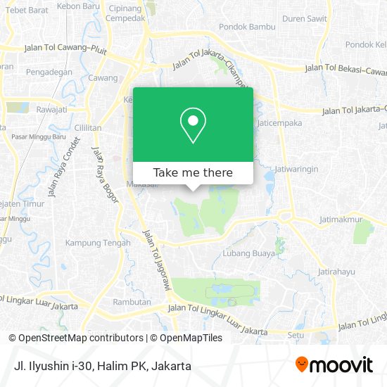 Jl. Ilyushin i-30, Halim PK map