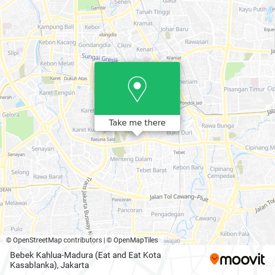 Bebek Kahlua-Madura (Eat and Eat Kota Kasablanka) map
