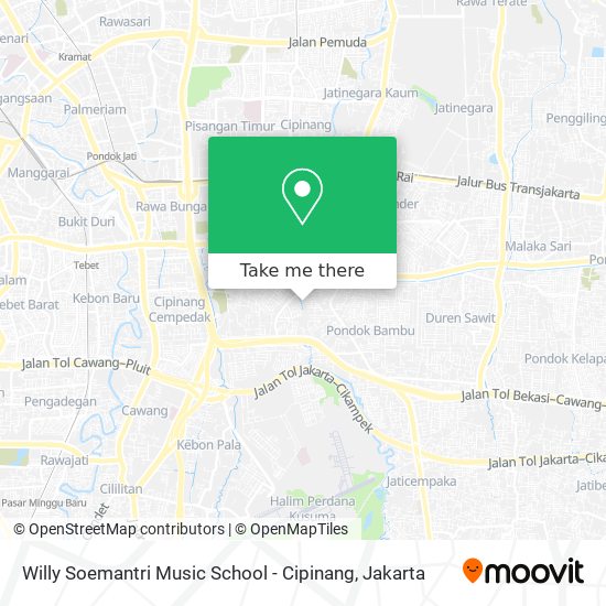 Willy Soemantri Music School - Cipinang map