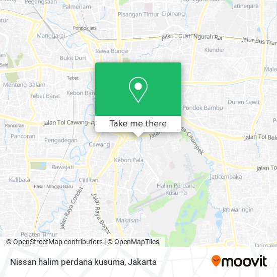 Nissan halim perdana kusuma map