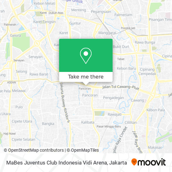 MaBes Juventus Club Indonesia Vidi Arena map