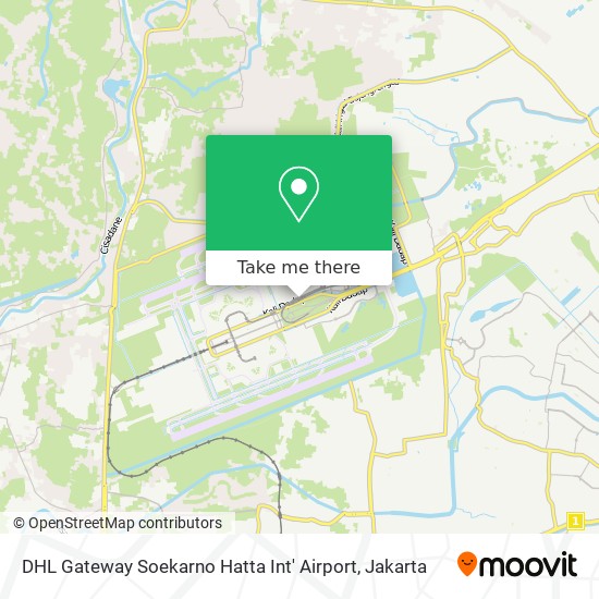 DHL Gateway Soekarno Hatta Int' Airport map