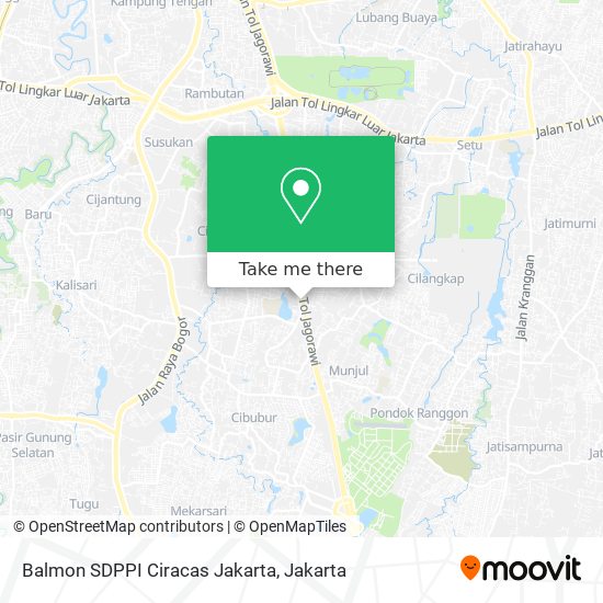 Balmon SDPPI Ciracas Jakarta map