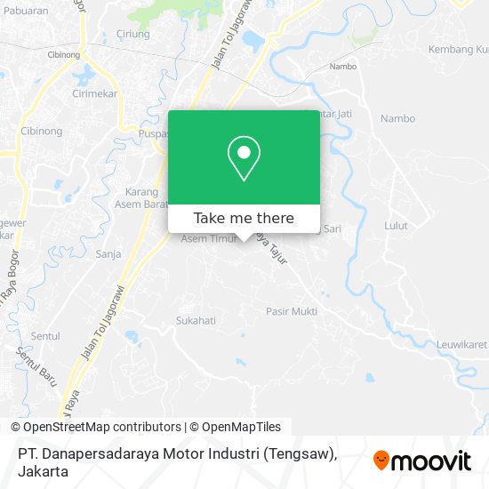 PT. Danapersadaraya Motor Industri (Tengsaw) map