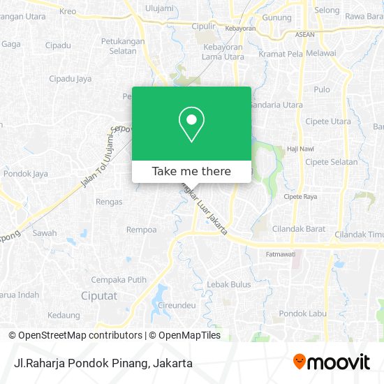 Jl.Raharja Pondok Pinang map